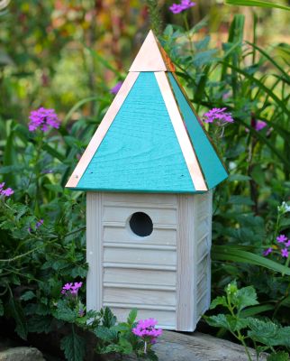 Heartwood Gatehouse Bird House - Turquoise 089G