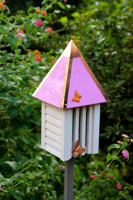 Heartwood Flutterbye Butterfly House - Pink 095F