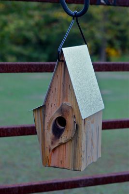 Heartwood Vintage Shed - Antique Cypress / Galvanzied Metal Roof 174A