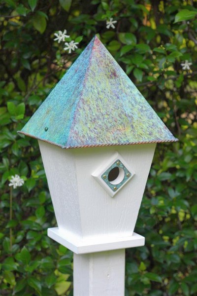 Heartwood Verdi Villa Bird House White PVC 248A