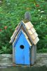 Heartwood Bluebird Manor Bird House - Grey/Blue Door 006H