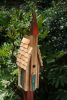 Heartwood Plymouth Bird House - Natural/Shingled Roof and Copper Steeple 154B