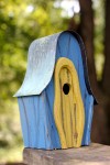 Heartwood LanceLoft Bird House - Blue/Yellow Door 236B