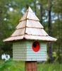 Heartwood Imperial Inn Bird House, Green with Red Door 246A