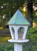 Heartwood Wild Bird Bistro with Verdigris Metal Roof,  White PVC 250A